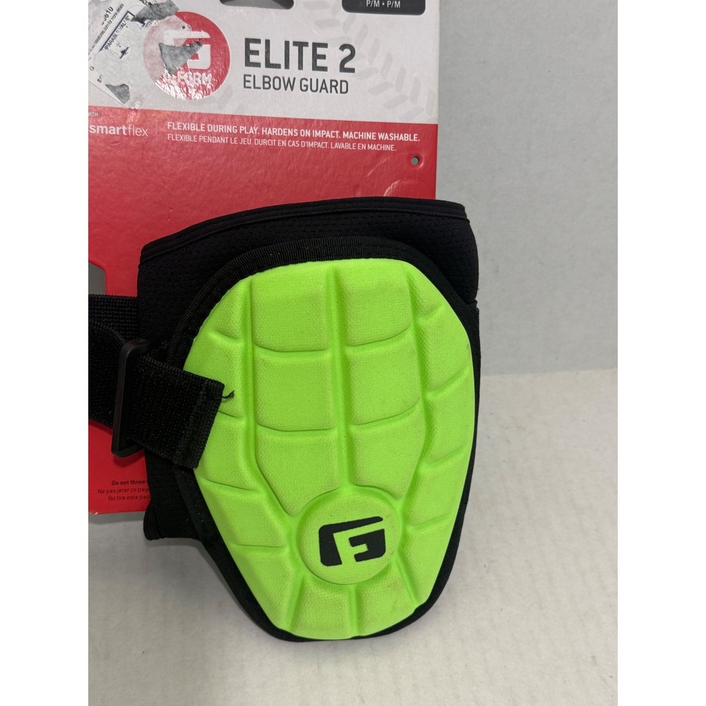 G-Form Elite 2 Elbow Guard Adult S/M Black Green New SmartFlex Protection